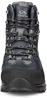Clorts Premium Mens מגפיים עמידים למים טיולים רגליים | מושלם לנעלי מטייל מסלולי טרקים לתרמילים שלנו